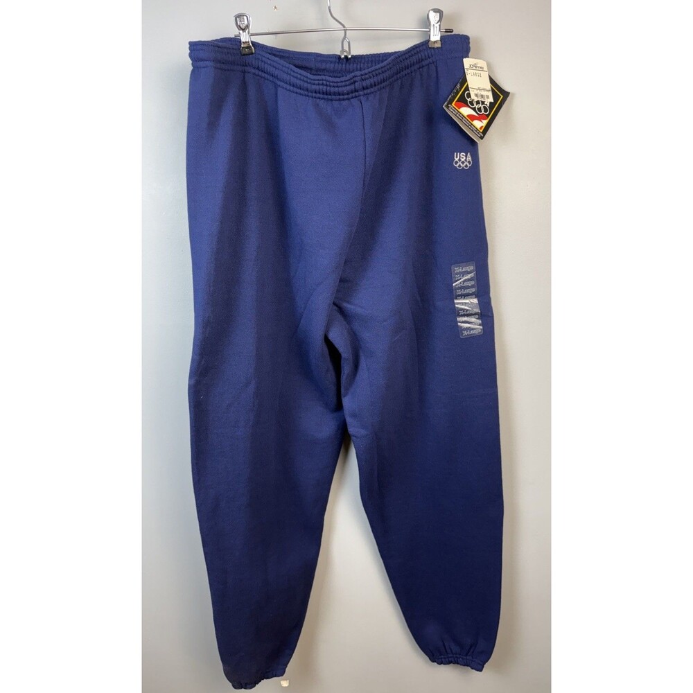 Vtg NWT JC Penney USA Olympic Brand Apparel Men’s XL Blue Sweatpants 90s Y2K
